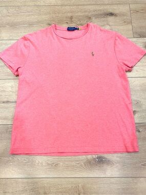 Polo Ralph Lauren Classic Fit Shirt Men’s L Coral Pink Pony Logo Embroidered